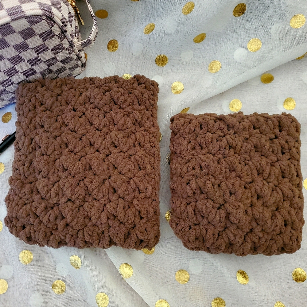 Handmade Crochet Planner Pouch Set